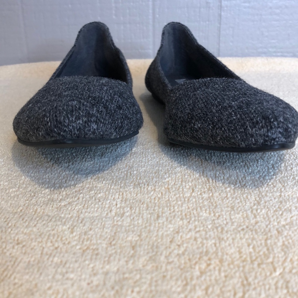Mia Izzy Flannel Flyknit Pointed Toe Charcoal Gray Women's 9M Ballet Flats Shoe - Picture 4 of 9
